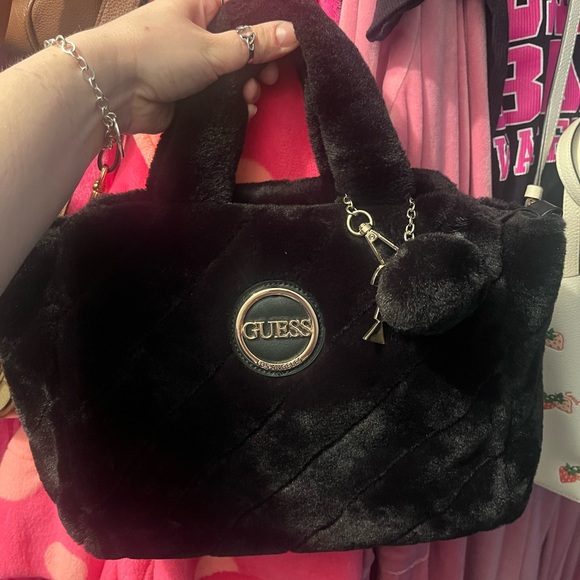 Guess Handbags - Guess faux fur tote (missing strap)
